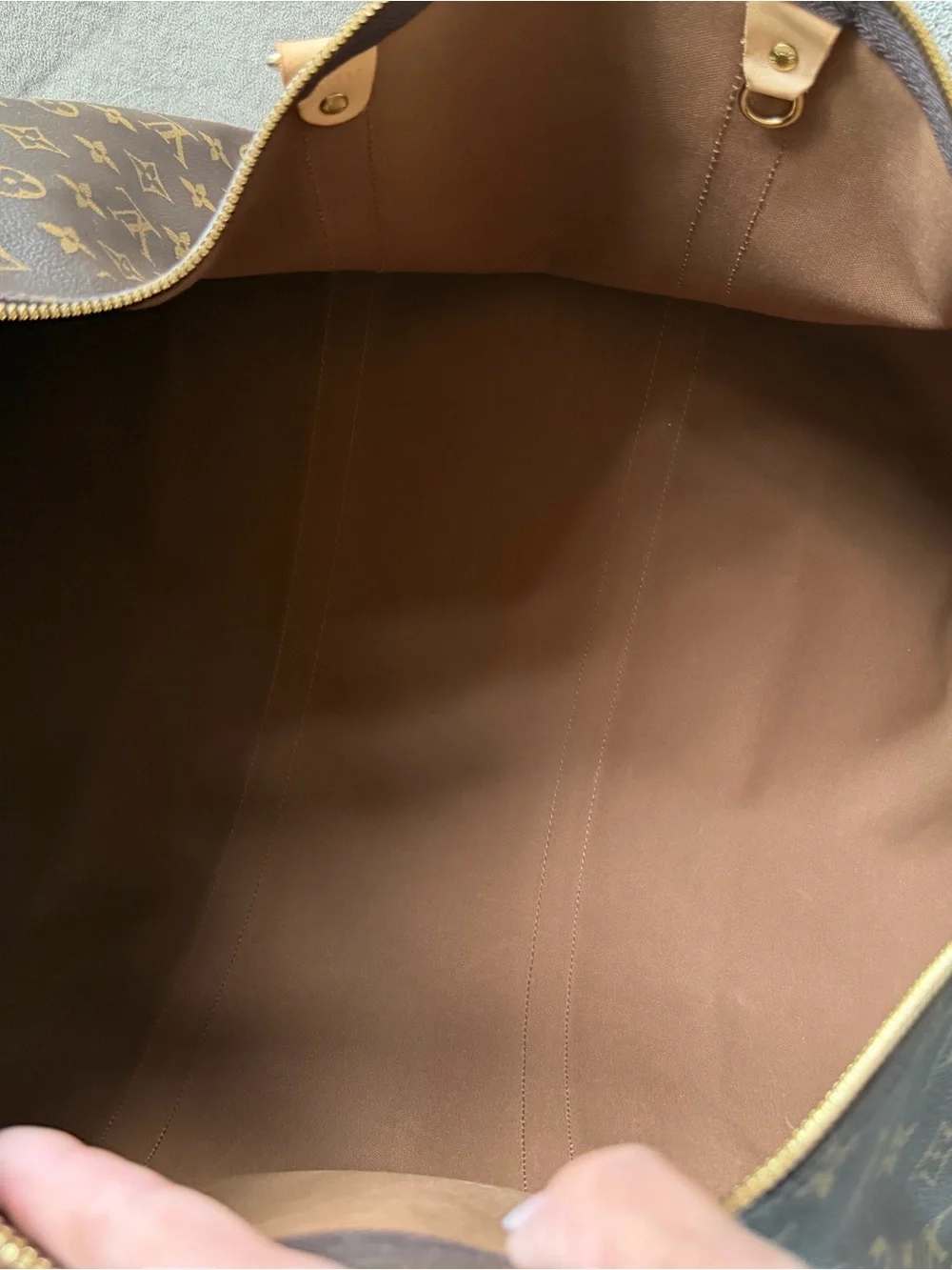 Louis Vuitton Monogram Keepall 60 Duffle Bandouliere Bag 55  🤎